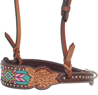 Rafter T Beaded Inlay Noseband