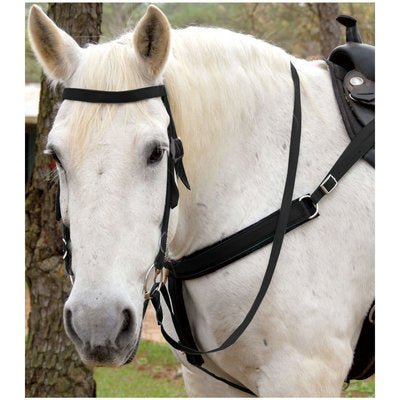 Nylon Draft Bridle w/ Bit &amp;amp; Reins 