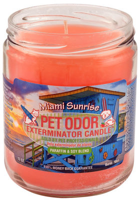 Pet Odor Exterminator Candle, Miami Sunrise