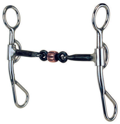 Argentine 3/8&amp;quot; Smooth Dog Bone Snaffle with Roller