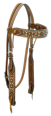 Buffalo Leather Turquoise Dots Collection