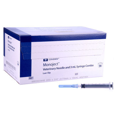 Monoject Luer Slip Syringe/Needle Combo, Boxes