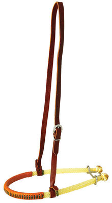 Double Rope Leather Cover Noseband