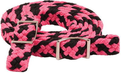 Flat Braided Barrel Rein, 1&quot; x 8&quot;