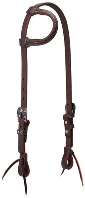 Working Tack Chevron Designer Hardware Sliding Ear Headstall