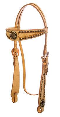 Copper Roughout Browband Tack