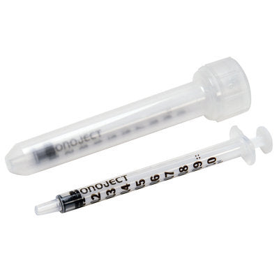Monoject Luer Slip Syringes, Singles