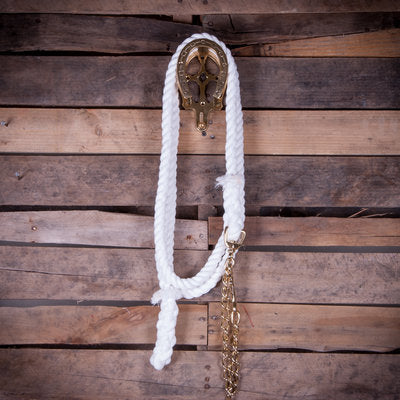 Jeffers Cotton Lead Ropes with Chain