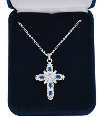 River of Lights Budded Cross Necklace