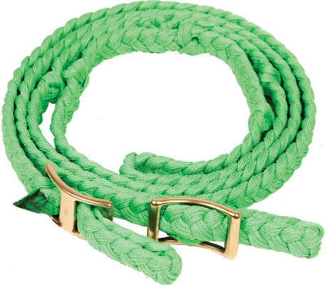 Neonz Flat Braided Knotted Barrel Rein, 3/4&quot; x 8&#39;